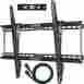 10-feet Cheetah Tv Wall Mount 32-65 With Braided Hdmi Cable 6 Inch 3-axis Magnetic