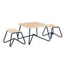 153301 Ace Casual Kids Kellan Mixed Material Table Stool Set Navy