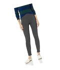 158803 Chaus Womens Menswear Ponte Legging Rich Black Medium