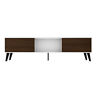 176amc188 Manhattan Comfort Doyers Tv Stand White And Nut 810025593872
