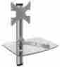 1b008nxfl28 Mount-it Floating Stand 42 Flat Tv Shelf Universal Glass Base Console Wall Mount Bracket