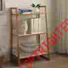 95285413997 203086 Convenience Concepts Oslo Sundance 3 Tier Shelf White Bamboo New