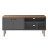 3lc3 Manhattan Comfort Windsor Tv Stand Grey And Nature 810025594008