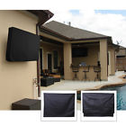 42p-us Nice Black Waterproof Outdoor Tv Television Cover Dust Protector Case