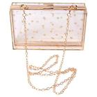 4496849938615 Women Evening Bags Acrylic Transparent Gold Star Purses