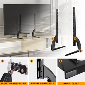 Ut3001a 5rcom Tv Stand Mount Universal Tabletop For 22 To 65 Inch Plasma Lcd L