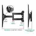 63234 Mounting Dream Tv Wall Mount Swivel 55 Articulating Bracket Lcd Led Flat Screen Tilt Bedroom 697111963234