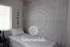 792759695841 Bohomandala Ombre Design Mandala Tapestry Printed With Silver
