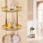 99zwls4741442 Set1 Iyuego Gold Finish Bathroom Brass Material Triangular Storage Basket