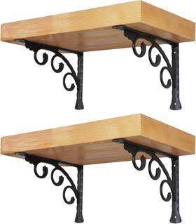 Add1117 Addgrace Decorative Shelf Brackets L Shape 6 Inch Black Wall 6inch
