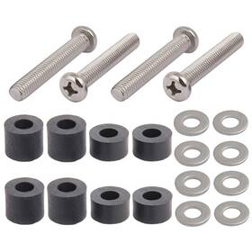 Adiyer 659516203582 M8 Screws For Samsung Tv Wall X 45mm With 1.25mm Pitch Silver Tone