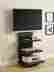 Af1186096b Wall Mount Stand Af Tv System 3 Center Storage Shelves Flat Bracket Adjust Black 701304465075