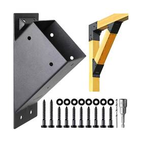 Aj-pb-b-4in-2p Ajovw Ajovw-8 Pcs 45 Degree Angle Support Bracket Suitable For 4ftftx4ftft Woo