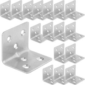 Akolafe 695510255844 64pcs Stainless Steel Corner Braces 1.5ftx1.2ft Small Silver