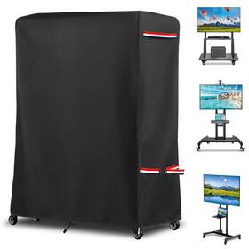 Dsjz-b020-heis-50in Alickwang 48 Inch Waterproof Outdoor Tv Trolley Cover Heavy Duty 600d Rolling Stand