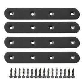 J7340b-4p Alise 5-inch Length Stainless Steel Flat Straight Brace 5 Inch Black