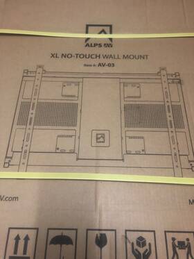 Av-03 Alpsav Xl No-touch 6488 Alps Model Number #av Wall Mount Lss Up To 135 Lbs