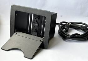 Cnk200 Altinex Cable Nook Modular Tabletop Box With Lid And Outlet