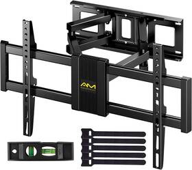Aplf6-us-59 Am Alphamount Full Motion Tv Wall Mount For Most 37-75 Inch Tvs Up To 100 Lbs Swivel Mo