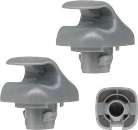 Amavoler 749350507769 2 Pcs Gray Interior Sun Visor Clips Sunvisor Clip Replacement Fit For Honda Civi