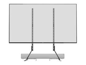 Amazon Basics 840324415476 Universal Tv Stand Black - Height Adjustable Up To 77 Inch /80 Bs