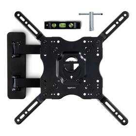 B01kbeol5e Amazon Basics Amazonbasics Full Motion Articulating Tv Wall Mount With Swivel And Tilt For 2
