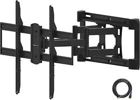S63a Amazon Basics Heavy-duty Dual Arm Full Articulating Tv Mount 37-80in Up To 132lbs