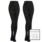 An7602201 Pairs Women Black Thermal Warm Winter Large Womens 600346129238