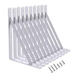 Angel Sar 445009332340 12 Inch X 8 Metal 90 Degree Triangle Wall Mount Angle L Bracket For Floating