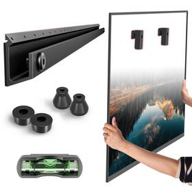 A02-62.5 Antimbee No Stud Tv Wall Mount For Drywall 32-75 Inch Drill Bracket Holds Up To