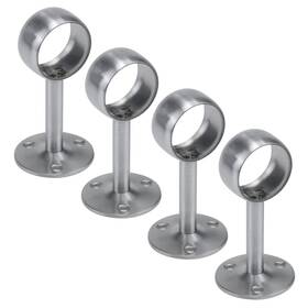 Az18103104 Antrader 4-pack Stainless Steel 1.26 Inch Dia Wardrobe Silver