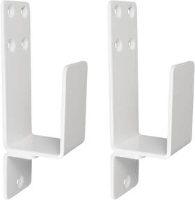 Hjl20230303 Antrader 2x4 Door Barricade Brackets Heavy 14.2 X 4 6.5cm-white White