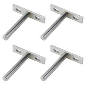 Qxad19032707 Antrader Floating Shelf Brackets 3 Inch Blind Supports Silver