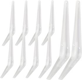 Aosdanting 732688138699 Shelf Brackets White 10 8 In Heavy-duty L 8shelf