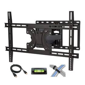 Atlantic 031742071515 Full Motion Tv Wall Mount Dual Articulating Arm Design With 5 Degree