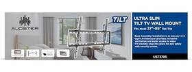 Ust3785 Audster Ultra Slim Tilt Tv Wall Mount Fits Mos 27 Inch - 85 Flat Tvs Black