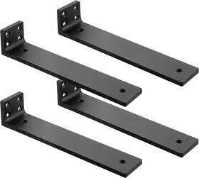 Xbt-4 Aunulahca Floating Shelf Brackets 8 Inch Heavy Duty Wall 4 8inch Black