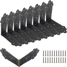 2209170006 Auvotuis 30pcs Antique Corner Protectors Decorative 2.2 X 0.69inch Bronze