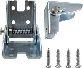 L0530 Auxbc Folding Hinge Bracket Self-locking 90 Foldable Legs Silver