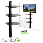 Avs3 Kanto Wall-mounting Component Shelf System Bracket 800152712253