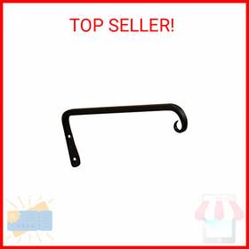 Tsh-12 Ax Wm-l-1 Achla Designs Straight Downcurled Wall Bracket Hook 12-inch Black