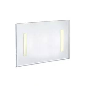 Azar Displays 445003350319 11 Inch W X 8.5 H Acrylic Clear Wall U-frame With Adhesive Tape 10-pack