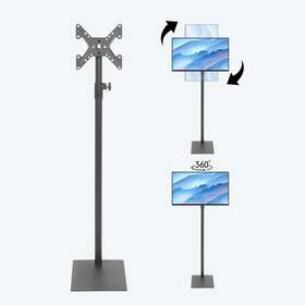 Baoz 975281389585 Universal Swivel Floor Tv Stand With Mount For 14-43 Inch Tvs And Monitors B