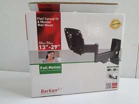 Barkan 818212002718 Flat / Curved Tv Monitor Wall Mount 13 Inch -29 Full Motion Rotate Swivel New