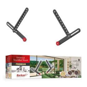 Barkan B0796jv1nb Soundbar Mount Adjustable Bracket For Mounting Above Or Under The Tv
