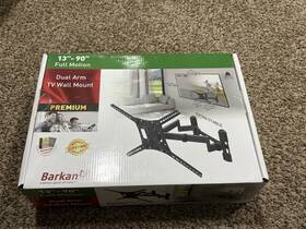 Bm464 Barkan Full Motion Tv Wall Mount Dual Arm 13-90in 132lb Vesa 600x400