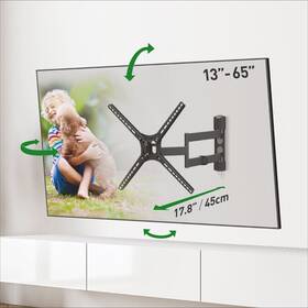 Wp-an-20-52 Barkan Full Motion Tv Wall Mount 13 Inch - 65 Fits Various Screen Types New In Box