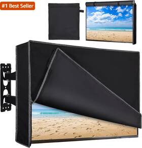 Tpk444545-xxs Basumee Outdoor Tv Cover Half-open Front Weatherproof For Outside With