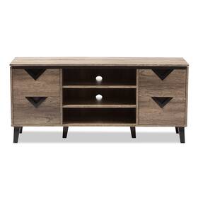 2633-7561-stpl Baxton Studio 137-7561 Beacon Wooden Tv Stand Light Brown