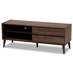 169-10820 Baxton Studio Suli Mid-century Walnut Wood Tv Stand